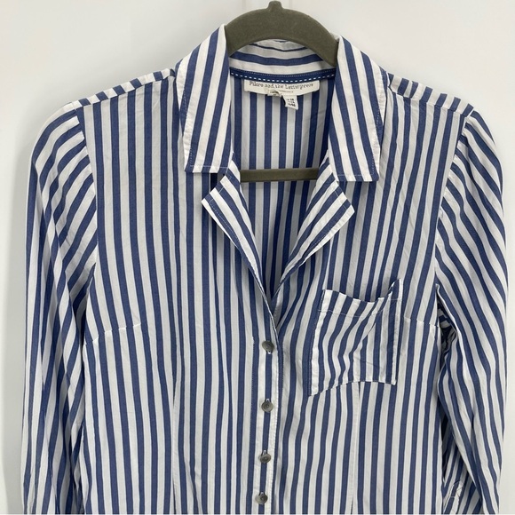 Anthropologie Blue and White Striped Blouse - Picture 5 of 10